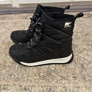 SOREL Kid's Whitney II Short Waterproof Insulated Winter Boot, Size 4, Black